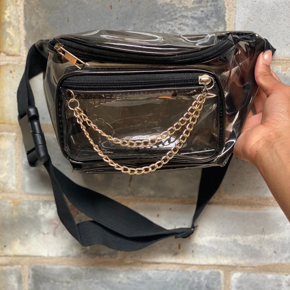 Rainbow Transparent Clear Jelly Fanny Pack Bag